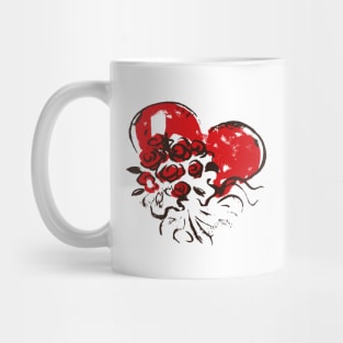 Valentine's Day - Vintage Floral Heart Mug